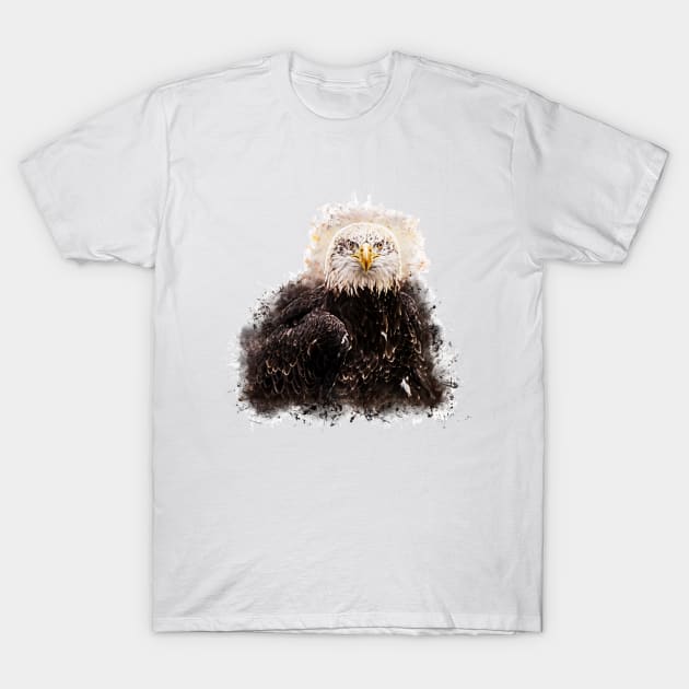 American Bald Eagle T-Shirt by ElviraDraat